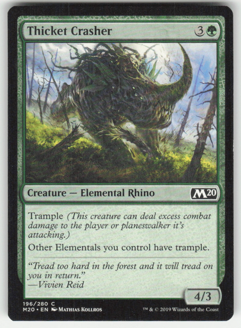 Thicket Crasher #196/280 Core Set 2020 MTG Non-Foil English