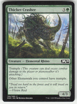 Thicket Crasher #196/280 Core Set 2020 MTG Non-Foil English