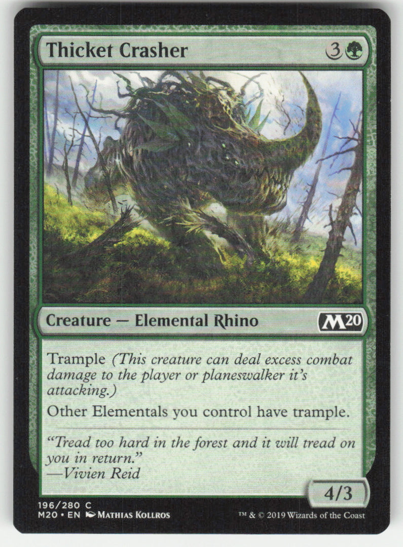 Thicket Crasher #196/280 Core Set 2020 MTG Non-Foil English