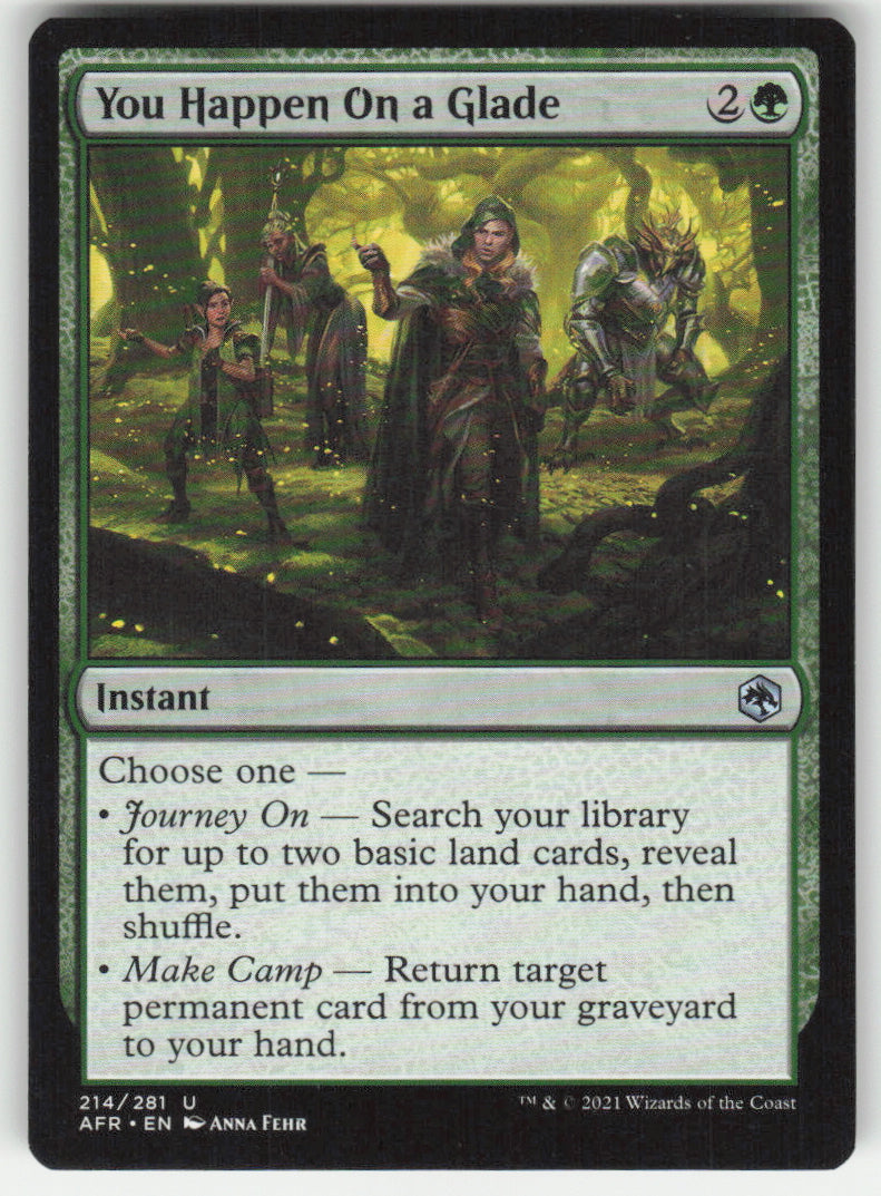 You Happen On a Glade #214/281 Non-Foil