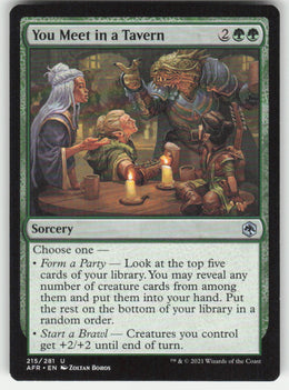You Meet in a Tavern #215/281 Adventures in the Forgotten Realms MTG Non-Foil