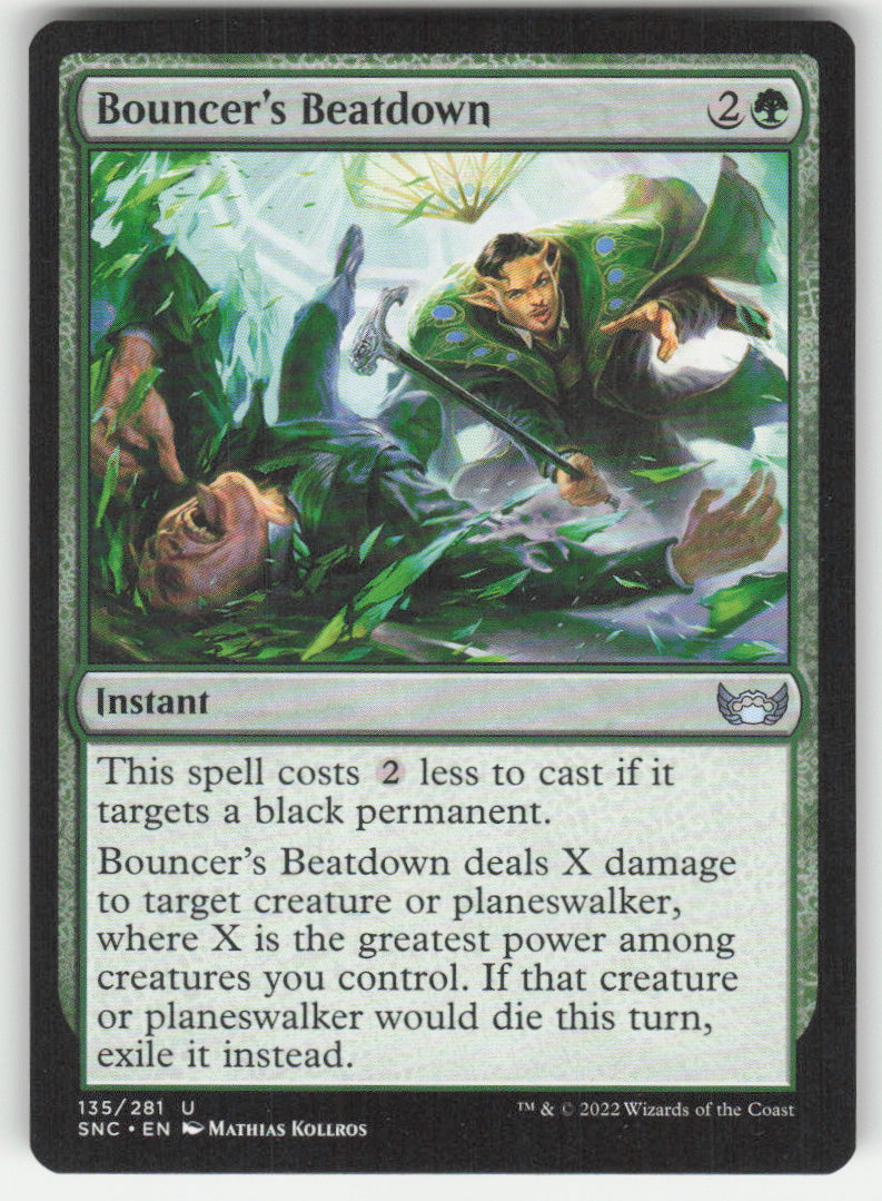Bouncer's Beatdown #135/281 Streets of New Capenna MTG Non-Foil English