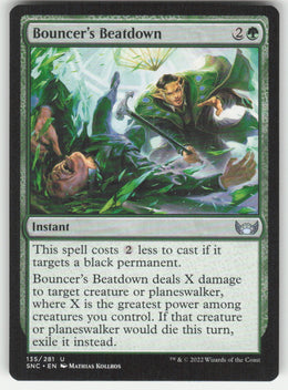 Bouncer's Beatdown #135/281 Streets of New Capenna MTG Non-Foil English