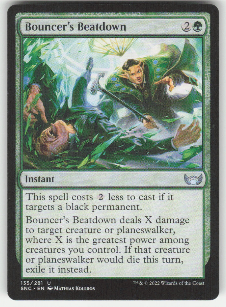 Bouncer's Beatdown #135/281 Streets of New Capenna MTG Non-Foil English