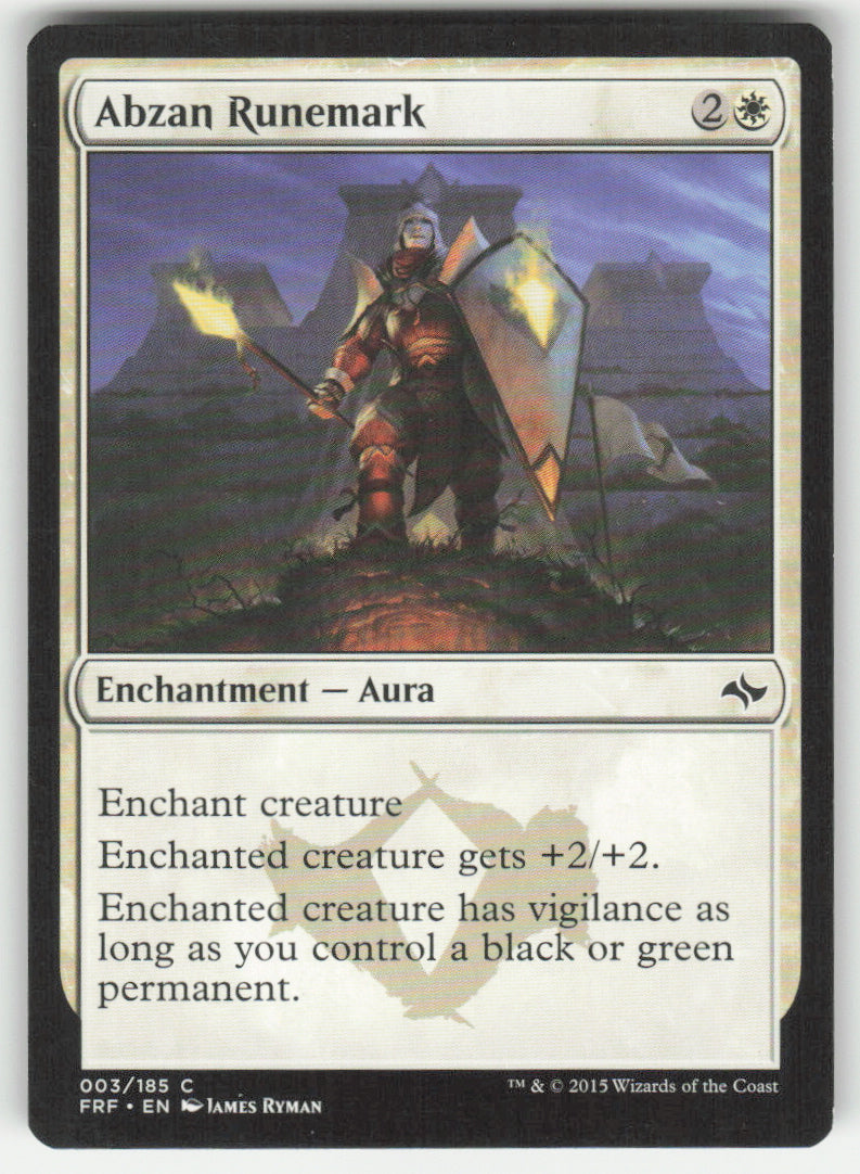 Abzan Runemark #3/185 Non-Foil