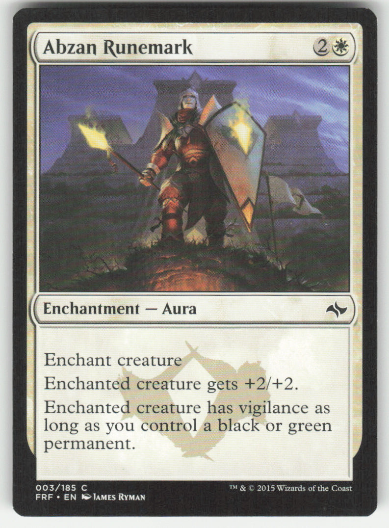 Abzan Runemark #3/185 Non-Foil