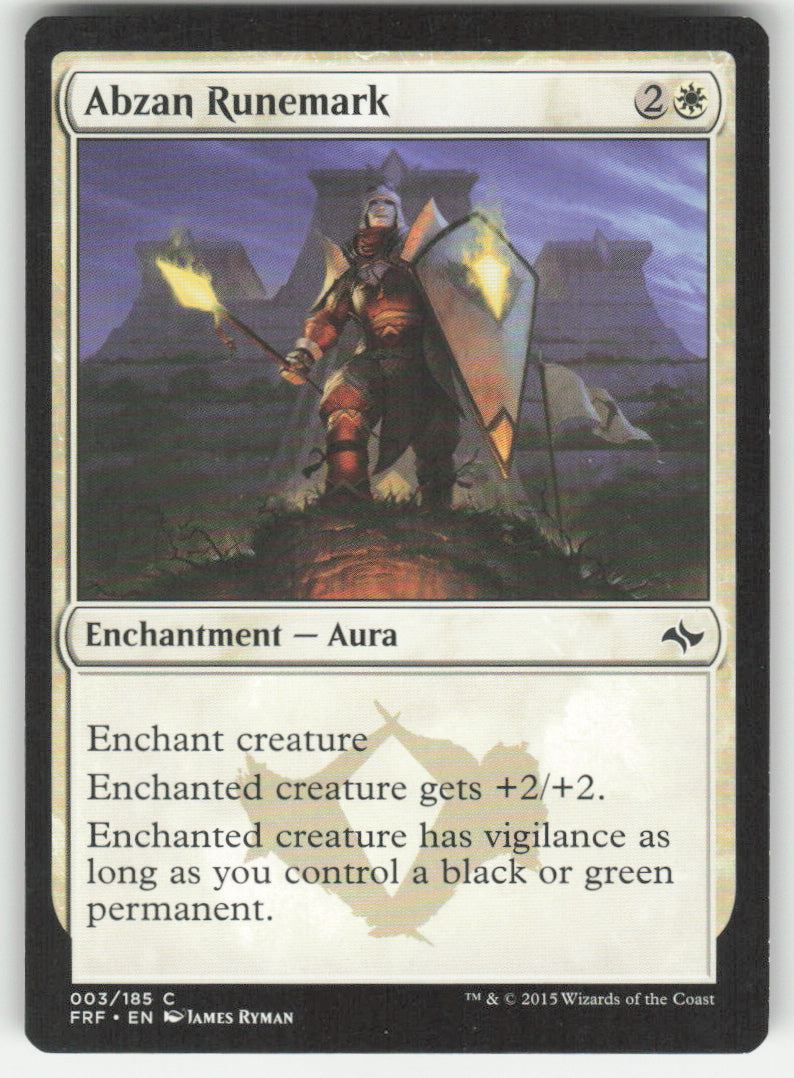 Abzan Runemark #3/185 Non-Foil