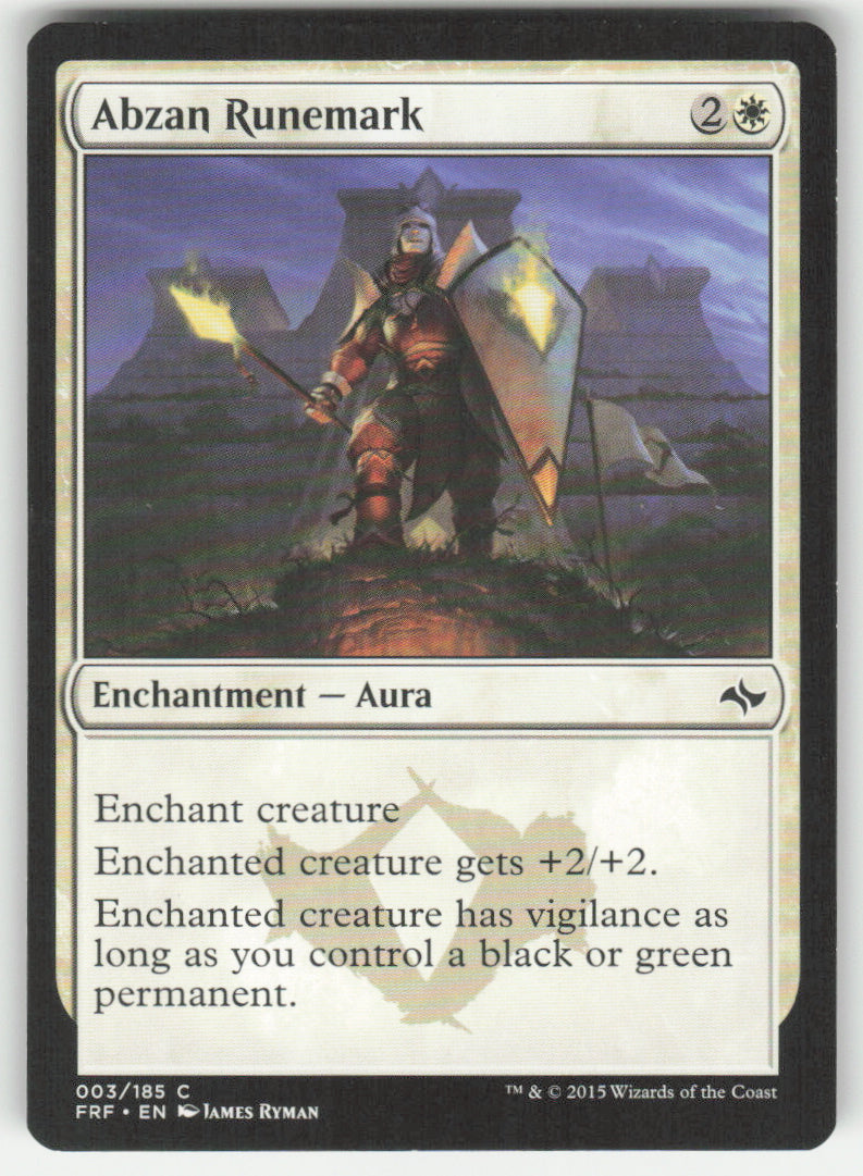 Abzan Runemark #3/185 Non-Foil