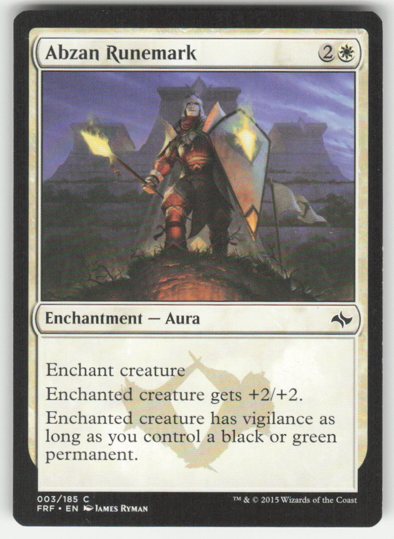 Abzan Runemark #3/185 Non-Foil