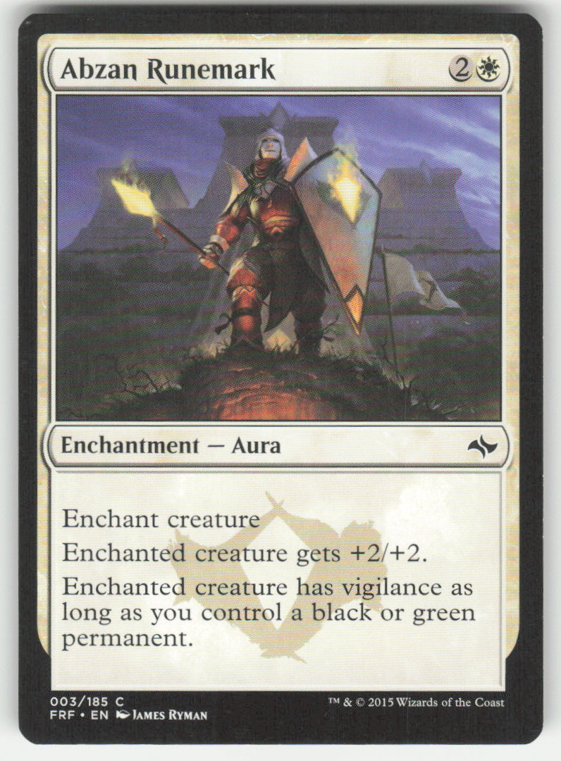 Abzan Runemark #3/185 Non-Foil