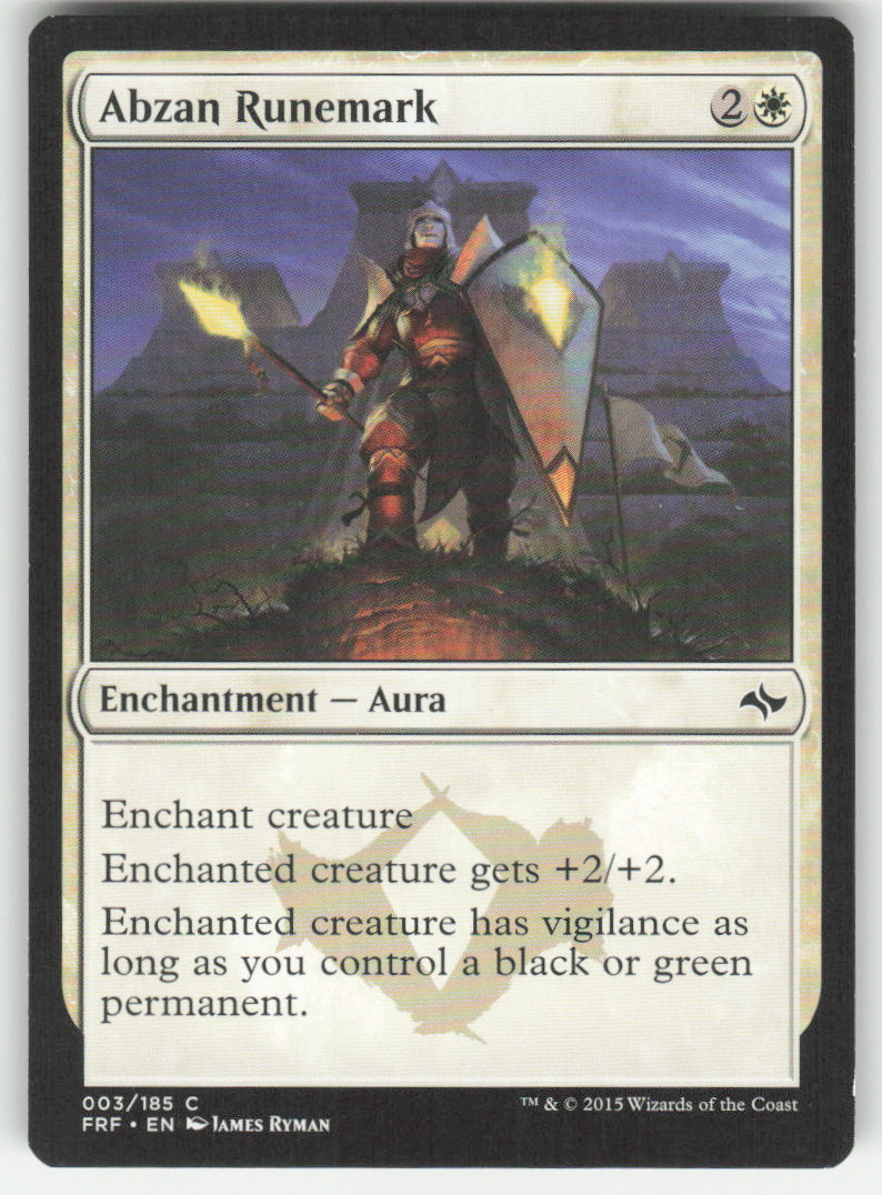 Abzan Runemark #3/185 Non-Foil