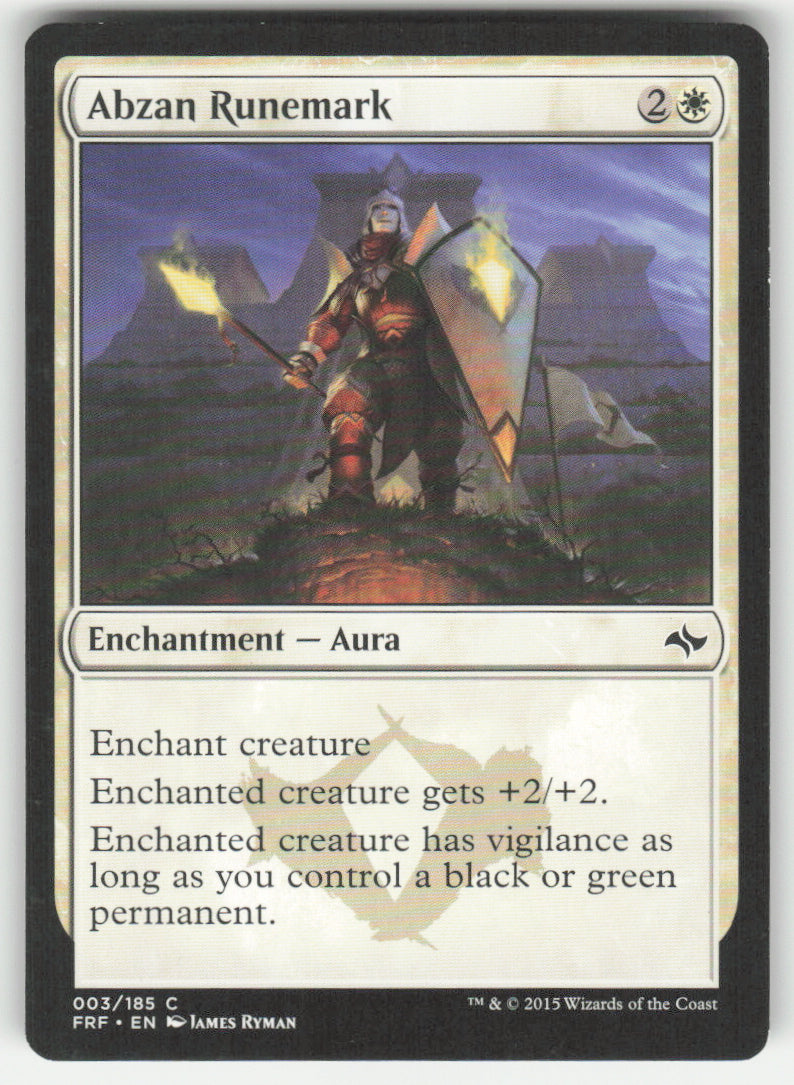 Abzan Runemark #3/185 Non-Foil