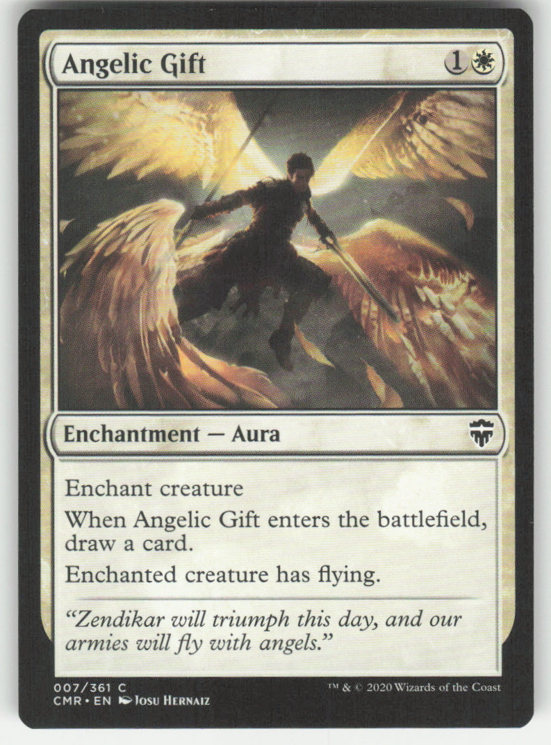 Angelic Gift #7/361 Commander Legends MTG Non-Foil English