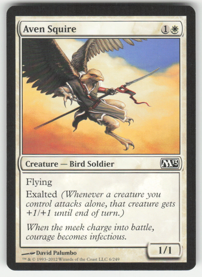Aven Squire #6/249 Magic 2013 MTG Non-Foil English