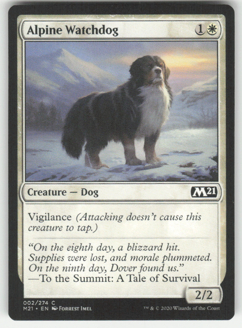 Alpine Watchdog #2/274 Core Set 2021 MTG Non-Foil English