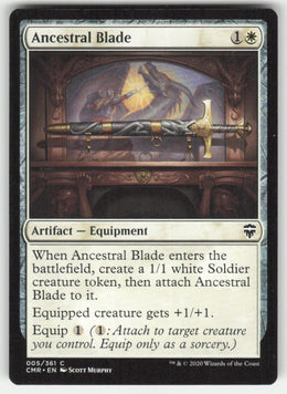 Ancestral Blade #5/361 Commander Legends MTG Non-Foil English