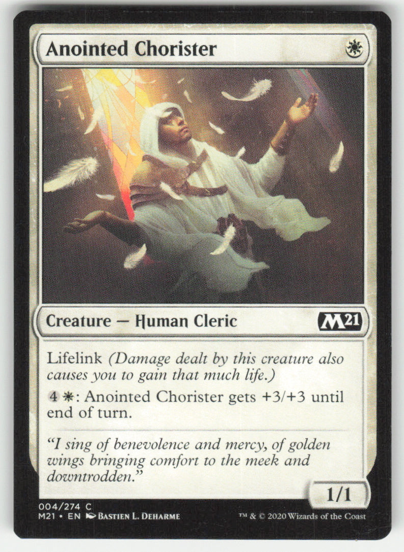 Anointed Chorister #4/274 Core Set 2021 MTG Non-Foil English