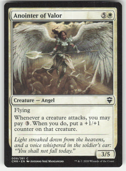 Anointer of Valor #8/361 Commander Legends MTG Non-Foil English