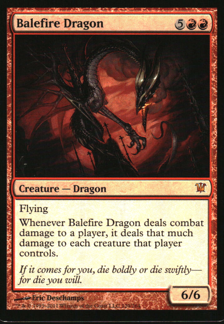 Balefire Dragon #129/264 Innistrad MTG Non-Foil English