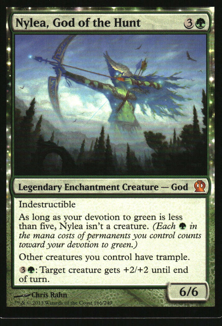 Nylea, God of the Hunt #166/249 Theros MTG Non-Foil English