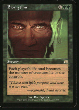 Biorhythm #247/350 Onslaught MTG Non-Foil English
