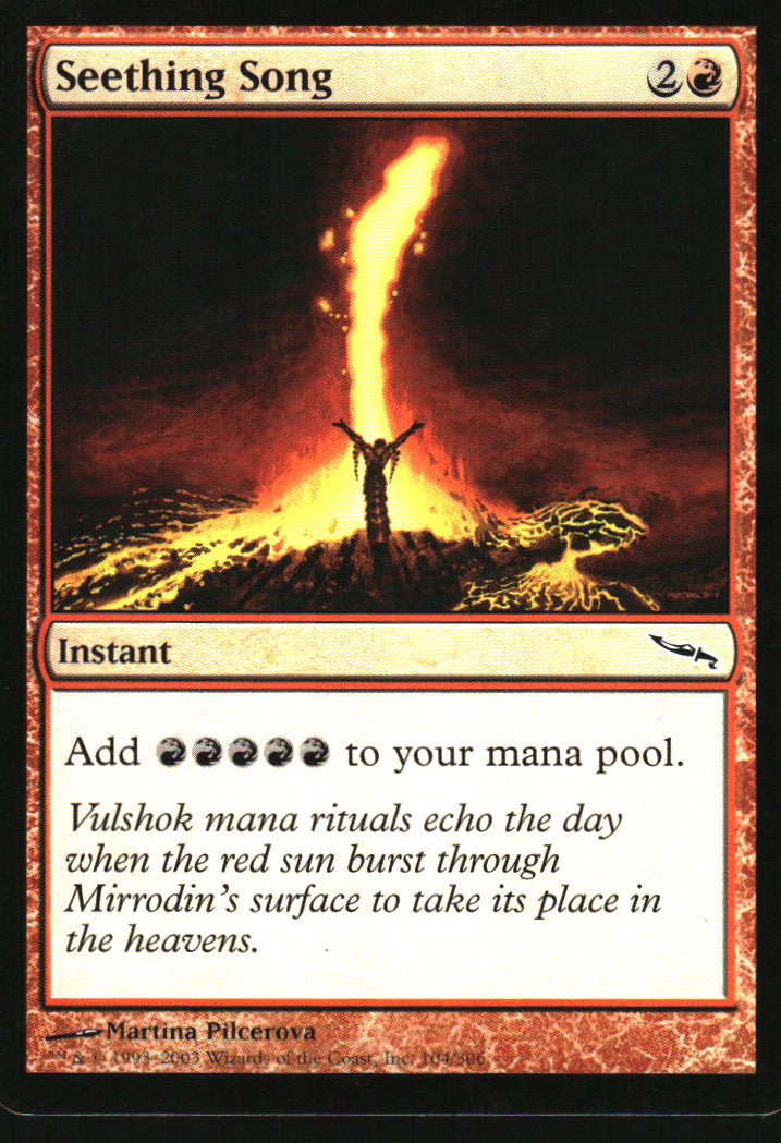 Seething Song #104/306 Mirrodin MTG Non-Foil English