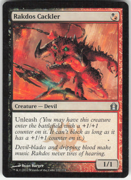 Rakdos Cackler #220/274 Return to Ravnica MTG Non-Foil English