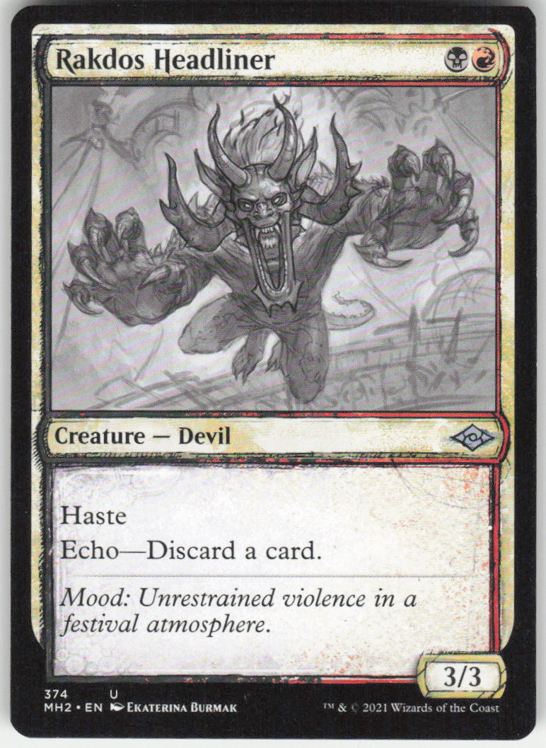 Rakdos Headliner #374 Modern Horizons 2 MTG Non-Foil English