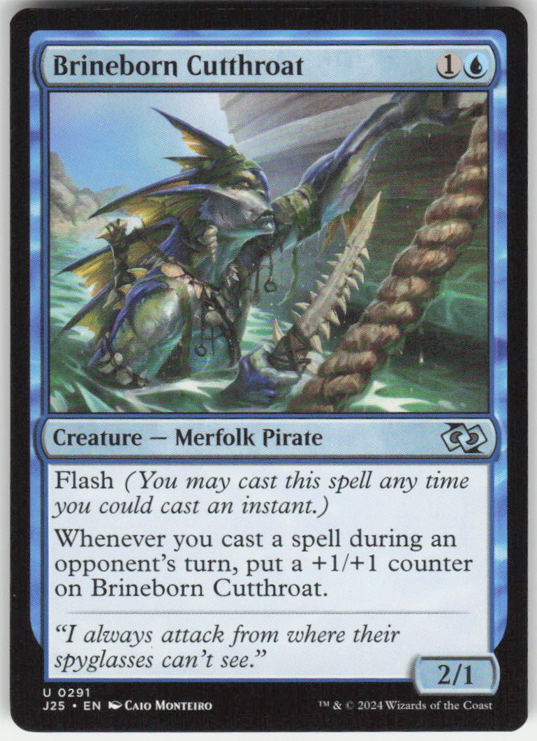 Brineborn Cutthroat #291 Foundations Jumpstart MTG Non-Foil English