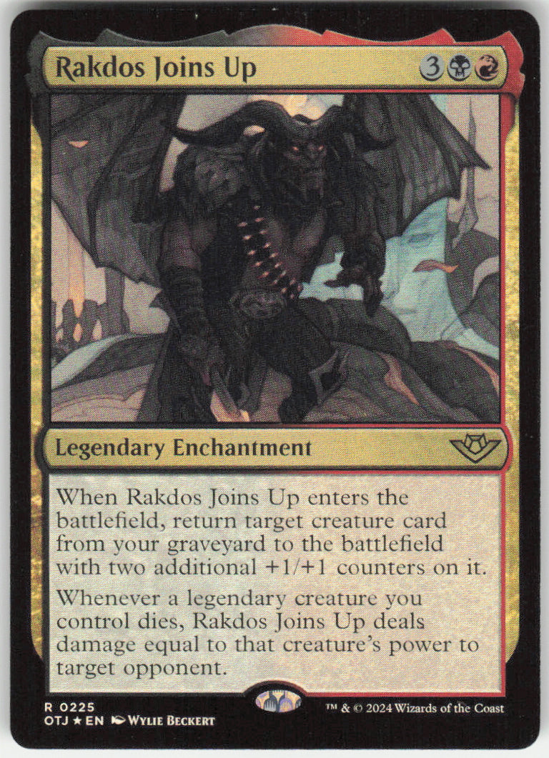 Rakdos Joins Up #225 Outlaws of Thunder Junction MTG Holofoil English