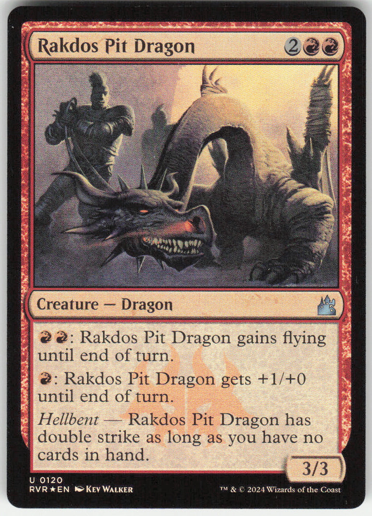 Rakdos Pit Dragon #120 Ravnica Remastered MTG Holofoil English