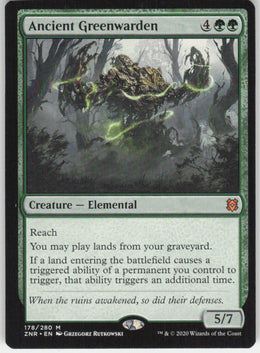 Ancient Greenwarden #178/280 Non-Foil