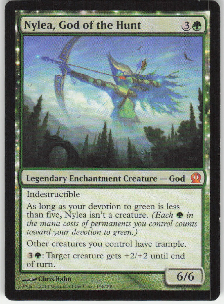 Nylea, God of the Hunt #166/249 Theros MTG Non-Foil English