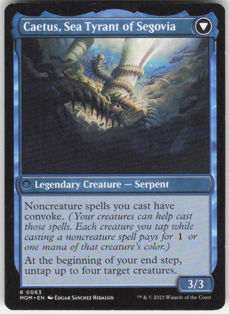Invasion of Segovia // Caetus, Sea Tyrant of Segovia #63 Non-Foil