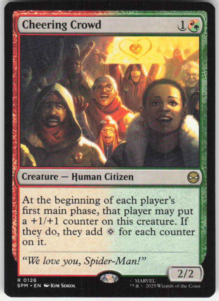 Cheering Crowd #126 Marvel's Spider-Man MTG Non-Foil English