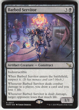 Barbed Servitor #77 Murders at Karlov Manor MTG Non-Foil English