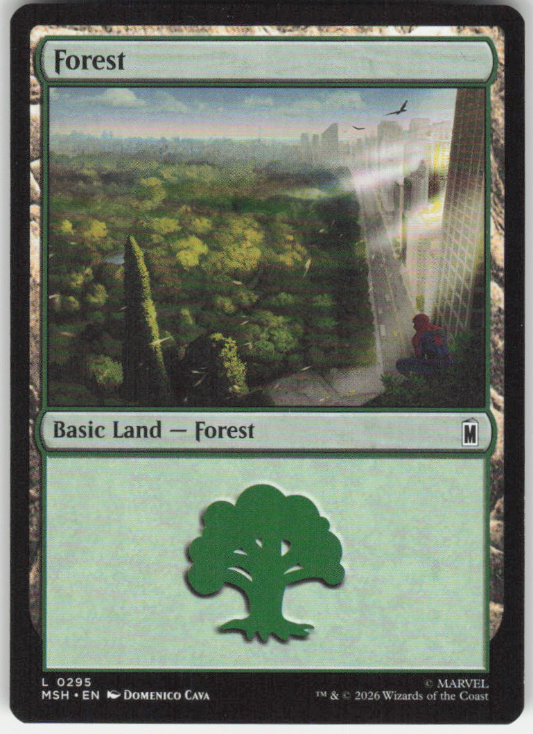 Forest #295 Marvel Super Heroes MTG Non-Foil English