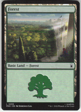 Forest #295 Marvel Super Heroes MTG Non-Foil English