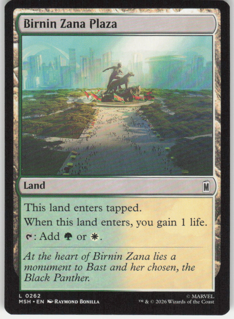 Birnin Zana Plaza #262 Marvel Super Heroes MTG Non-Foil English