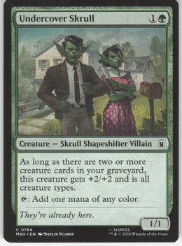 Undercover Skrull #194 Marvel Super Heroes MTG Non-Foil English