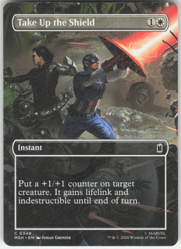 Take Up the Shield #348 Marvel Super Heroes MTG Non-Foil English