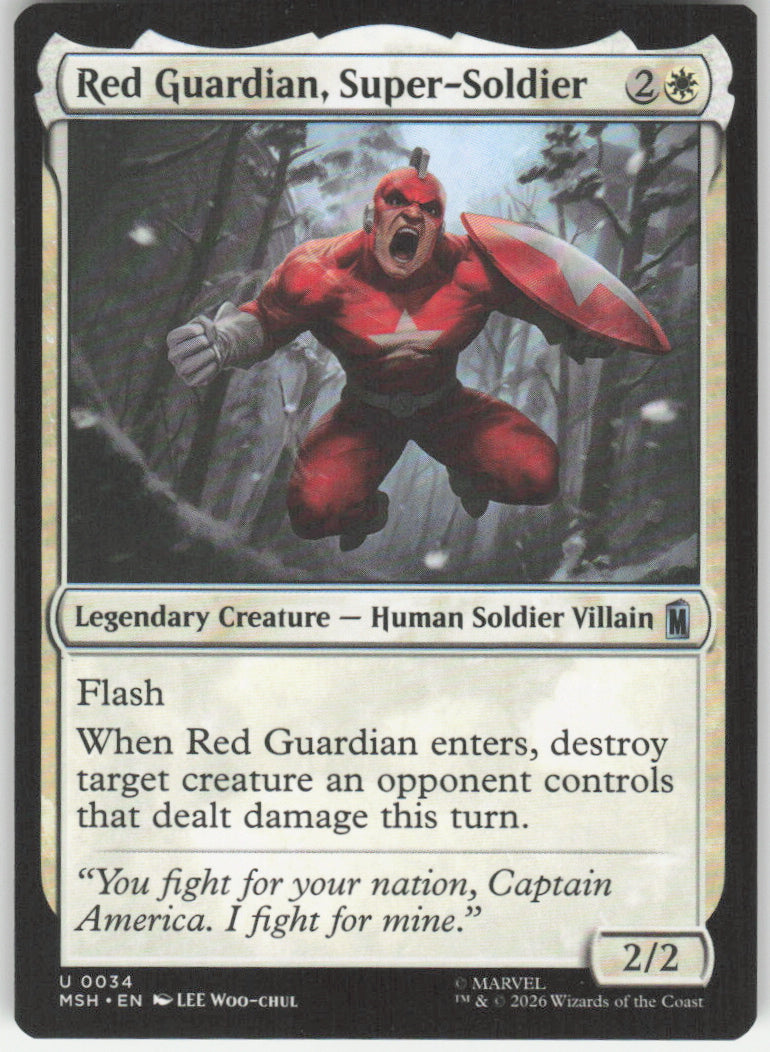 Red Guardian, Super-Soldier #34 Marvel Super Heroes MTG Non-Foil English