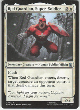 Red Guardian, Super-Soldier #34 Marvel Super Heroes MTG Non-Foil English