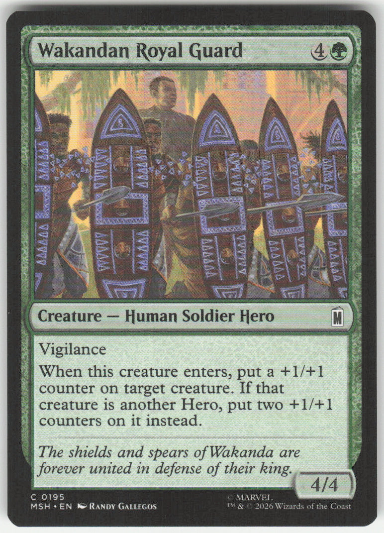 Wakandan Royal Guard #195 Marvel Super Heroes MTG Non-Foil English