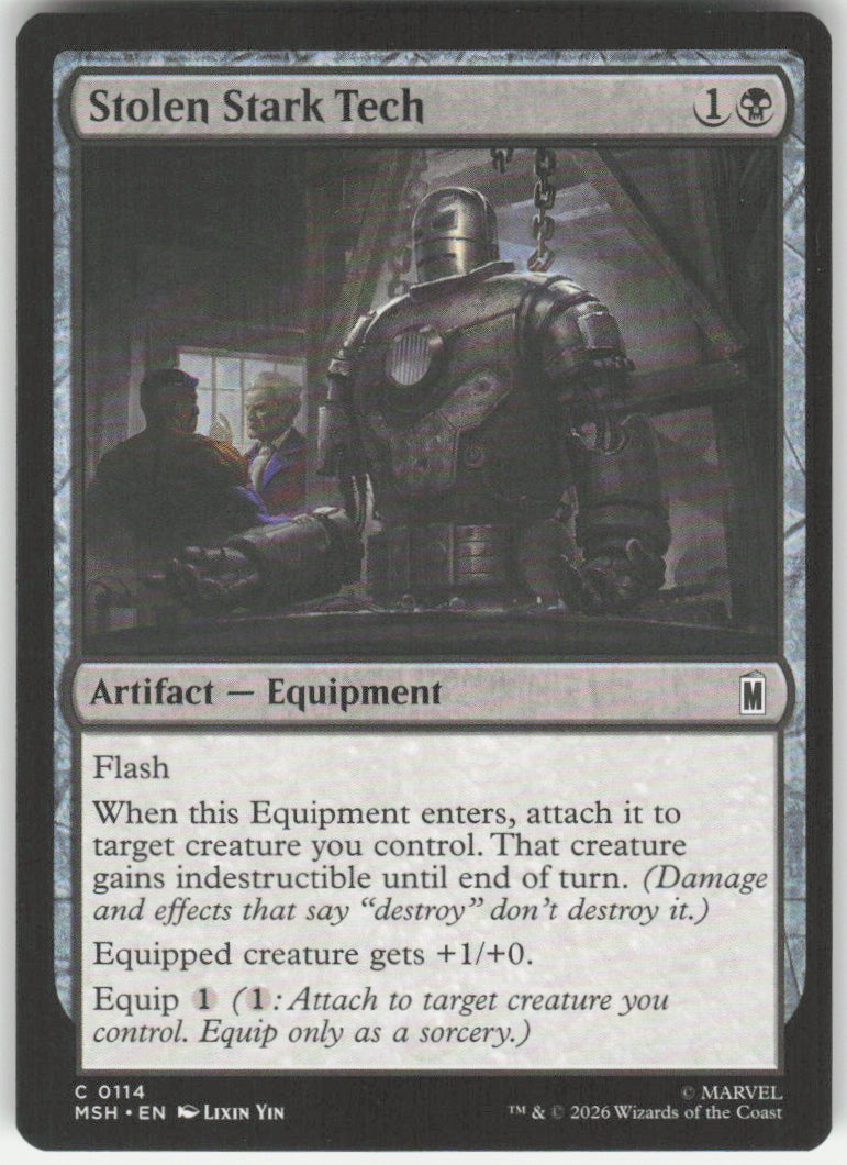 Stolen Stark Tech #114 Marvel Super Heroes MTG Non-Foil English