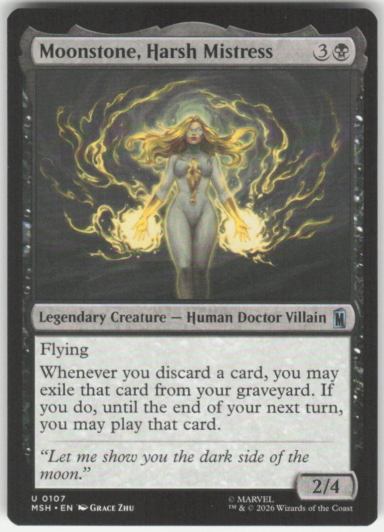 Moonstone, Harsh Mistress #107 Marvel Super Heroes MTG Non-Foil English