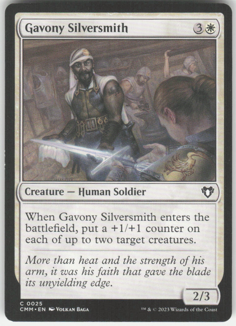 Gavony Silversmith #25 Commander Masters MTG Non-Foil English