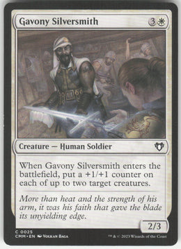 Gavony Silversmith #25 Commander Masters MTG Non-Foil English