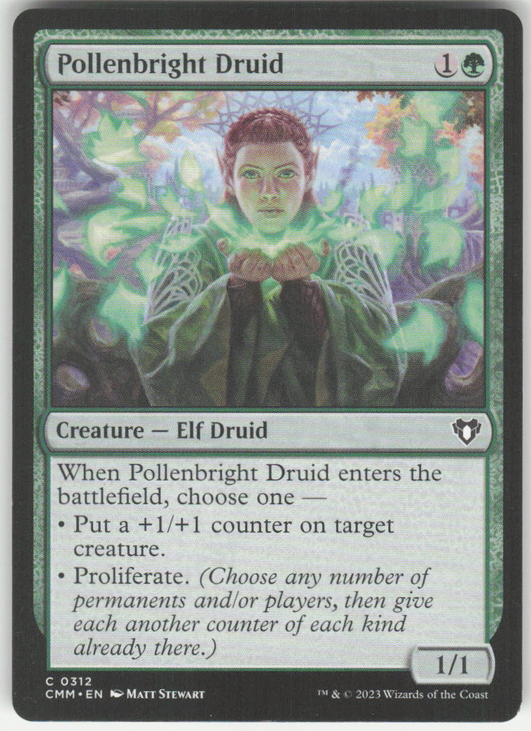 Pollenbright Druid #312 Commander Masters MTG Non-Foil English