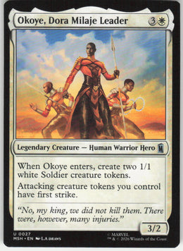 Okoye, Dora Milaje Leader #27 Marvel Super Heroes MTG Non-Foil English